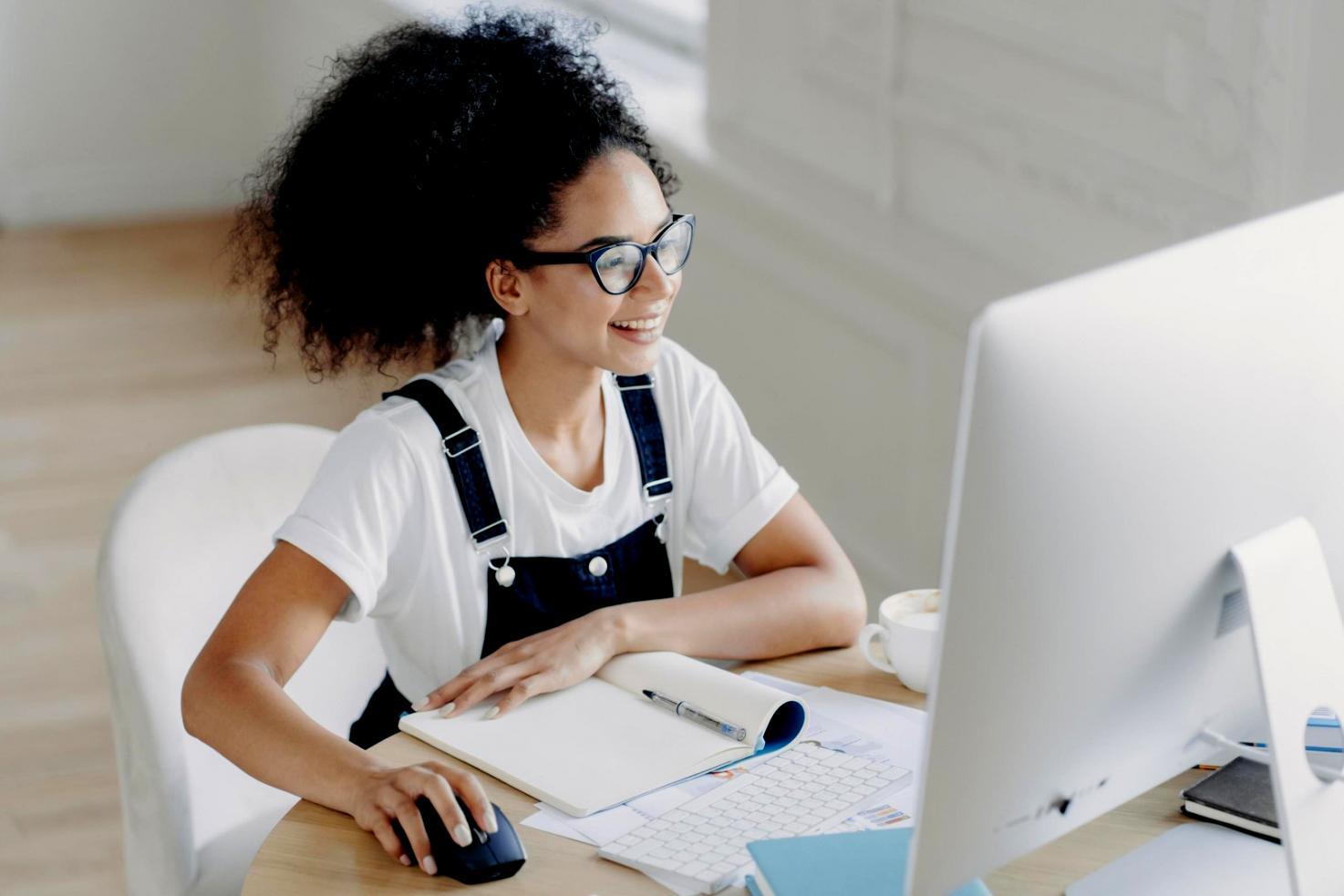 Financial planning workspace with documents and analysis